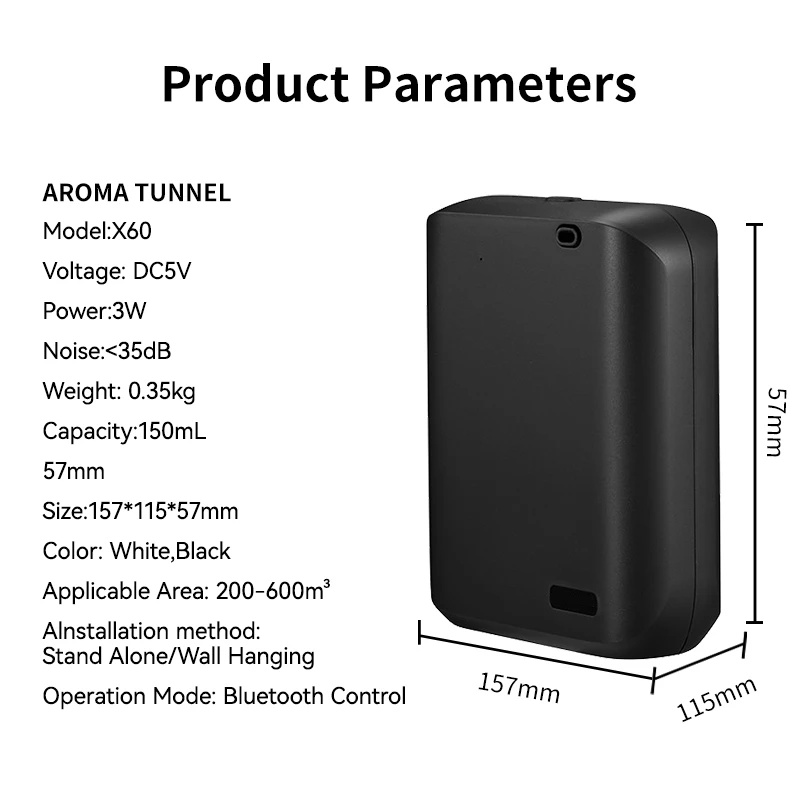 Diffuseur de parfum mural Bluetooth X60 Mini