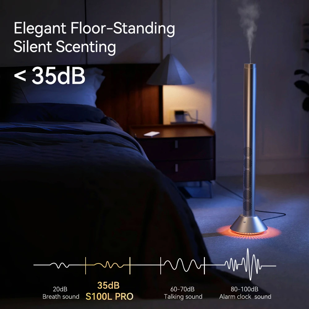Diffuseur de parfum tour haut de gamme S100L PRO avec haut-parleur